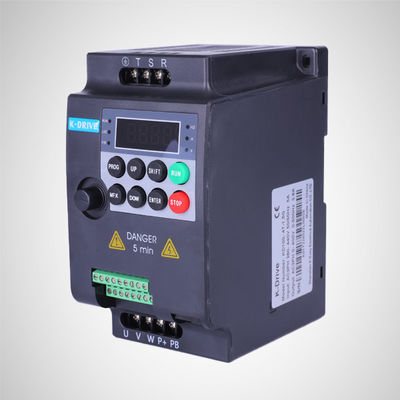 Practical 0.75KW Three Phase Inverter Single Phase VFD 1HP With LCD Display