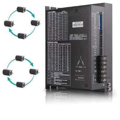 Pilote de moteur CNC pas à pas en boucle fermée pratique 0.4KW-22KW noir